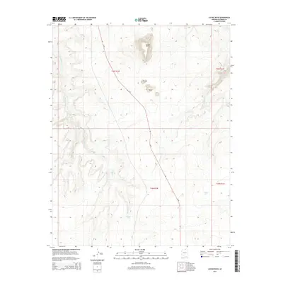 2014 Map of LeChee Rock, 2014 Print