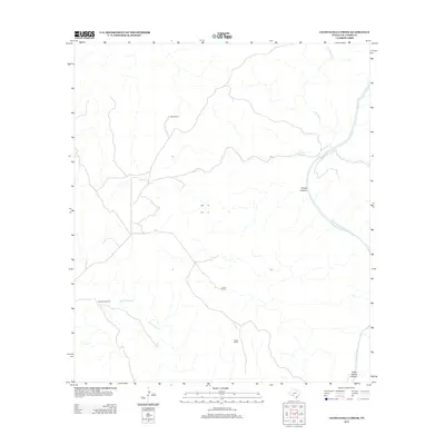 2013 Map of Lechuguilla Creek, 2013 Print