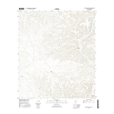 2016 Map of Lechuguilla Creek, 2016 Print