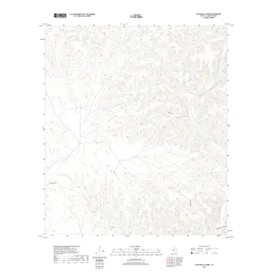 2019 Map of Lechuguilla Creek, 2019 Print