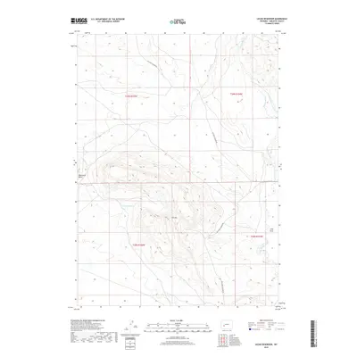 2018 Map of Leckie Reservoir, 2018 Print