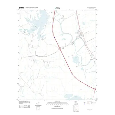 2012 Map of Lecompte, 2012 Print