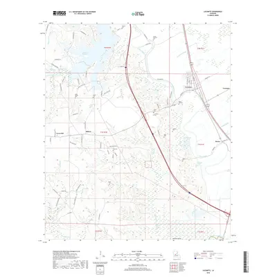 2018 Map of Lecompte, 2018 Print