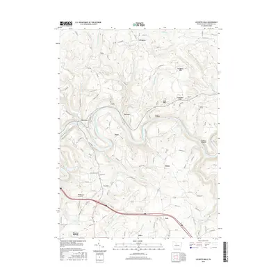 2016 Map of Lecontes Mills, 2016 Print