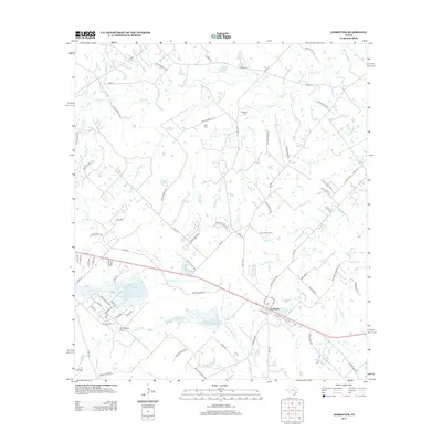 2013 Map of Ledbetter, 2013 Print