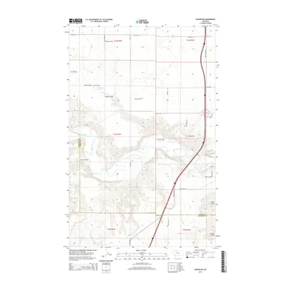 2014 Map of Ledger NW, 2014 Print