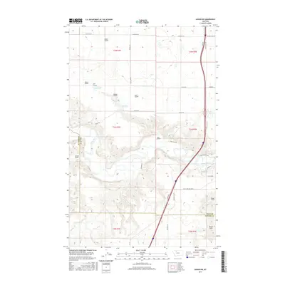 2017 Map of Ledger NW, 2017 Print