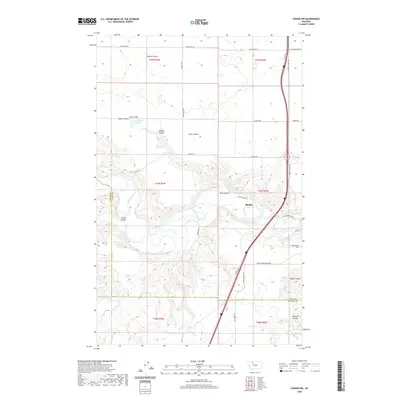 2020 Map of Ledger NW, 2020 Print
