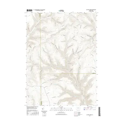 2016 Map of Lee Fire Tower, 2016 Print