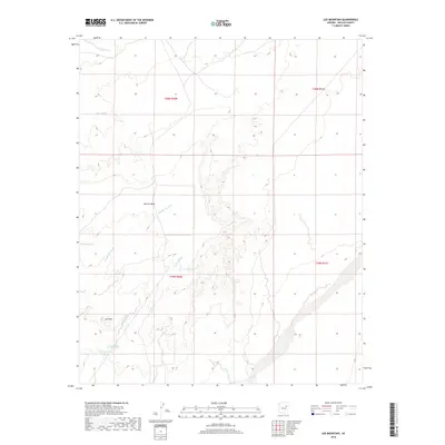 2018 Map of Lee Mountain, 2018 Print