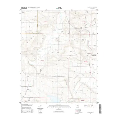 2014 Map of Lee Mountain, 2014 Print