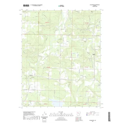 2020 Map of Lee Mountain, 2020 Print