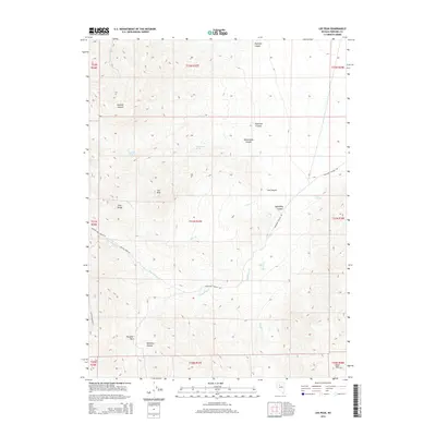 2014 Map of Lee Peak, 2014 Print