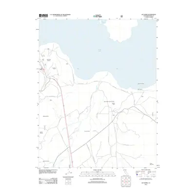 2012 Map of Lee Vining, 2012 Print