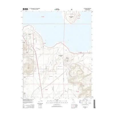 2015 Map of Lee Vining, 2015 Print