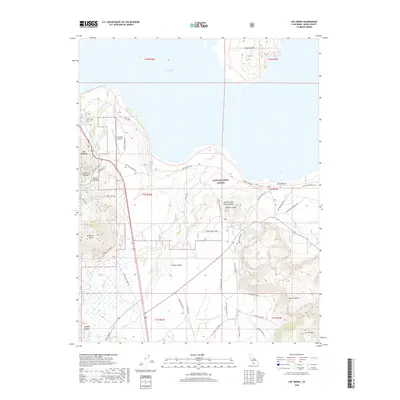 2018 Map of Lee Vining, 2018 Print