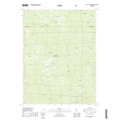 2018 Map of Leech Lake Mountain, 2018 Print