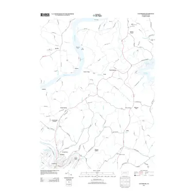 2013 Map of Leechburg, 2013 Print