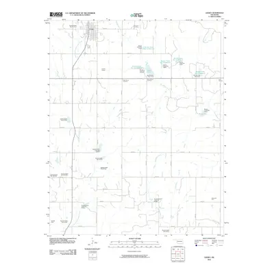 2010 Map of Leedey, 2010 Print