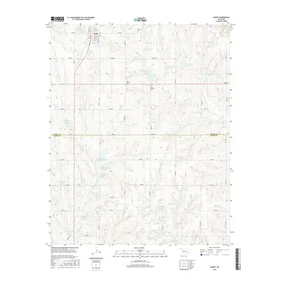 2016 Map of Leedey, 2016 Print