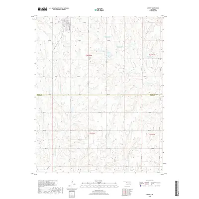 2018 Map of Leedey, 2018 Print