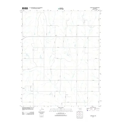 2012 Map of Leedey SW, 2012 Print