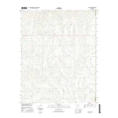 2016 Map of Leedey SW, 2016 Print