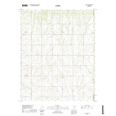 2018 Map of Leedey SW, 2018 Print