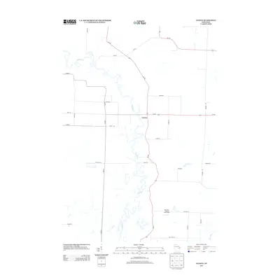 2013 Map of Leeman, 2013 Print