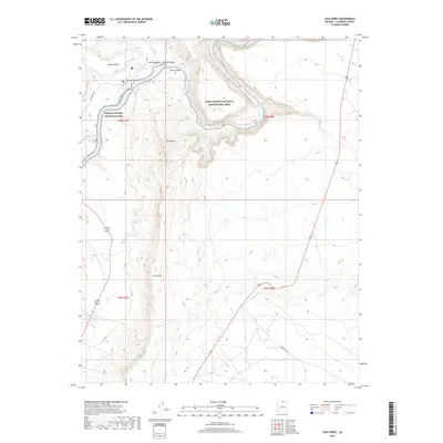 2018 Map of Lees Ferry, 2018 Print