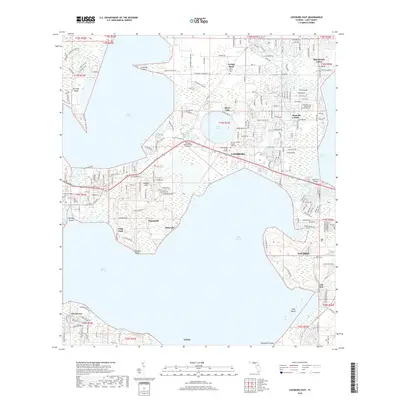 2018 Map of Leesburg East, 2018 Print