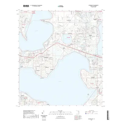 2021 Map of Leesburg East, 2021 Print