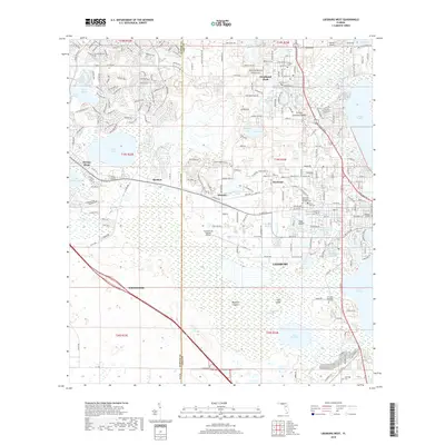2018 Map of Leesburg West, 2018 Print