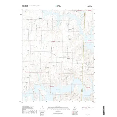 2017 Map of Leesville, 2017 Print