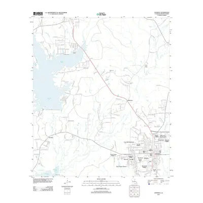 2012 Map of Leesville, 2012 Print