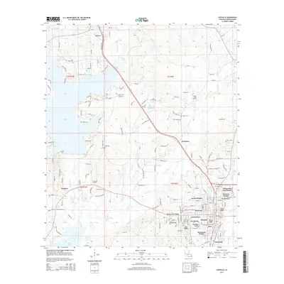 2015 Map of Leesville, 2015 Print