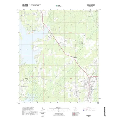 2018 Map of Leesville, 2018 Print