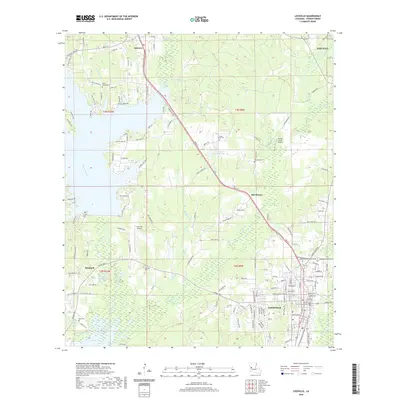 2020 Map of Leesville, 2020 Print