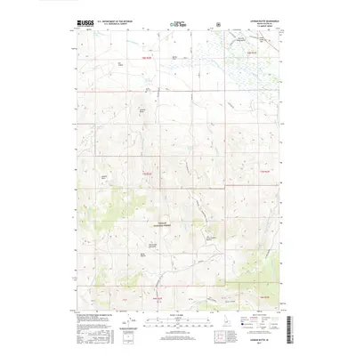 2017 Map of Lehman Butte, 2017 Print