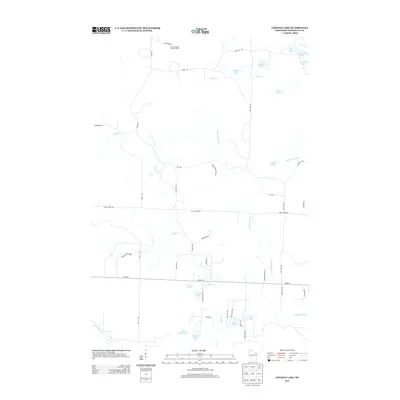 2013 Map of Lehman Lake, 2013 Print
