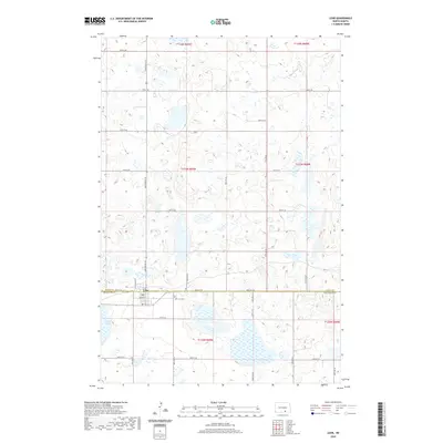 2020 Map of Lehr, 2020 Print