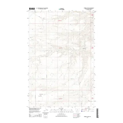 2014 Map of Leiberg Coulee, 2014 Print