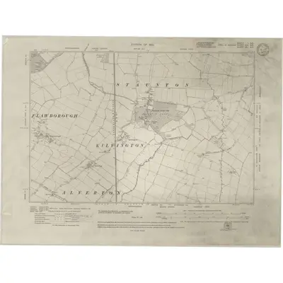 1915 Map of Leicestershire I.SE, 1933 Print