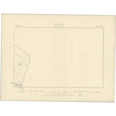 1883 Map of Leicestershire III.NW, 1884 Print