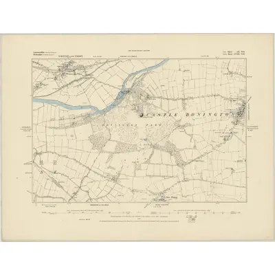 1881 Map of Leicestershire IX.NE, 1885 Print
