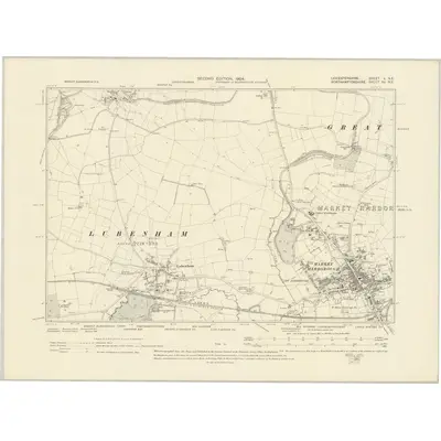 1902 Map of Leicestershire L.NE, 1904 Print