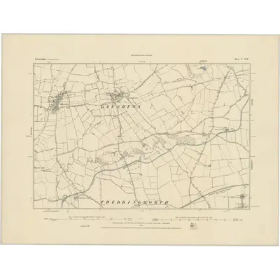 1885 Map of Leicestershire L.NW
