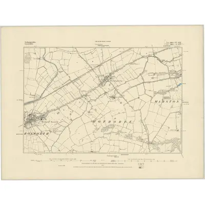 1885 Map of Leicestershire L.SW