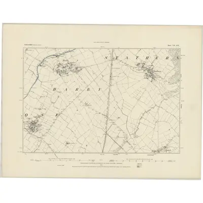 1883 Map of Leicestershire VII.SW, 1884 Print