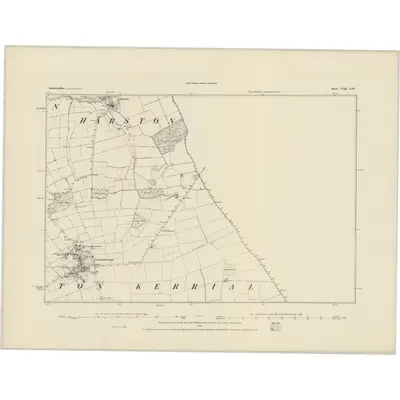 1883 Map of Leicestershire VIII.SW, 1884 Print